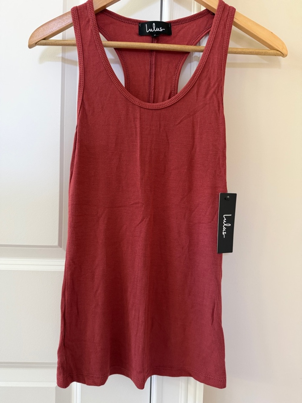 Lulu's Ribbed race back Tank size S